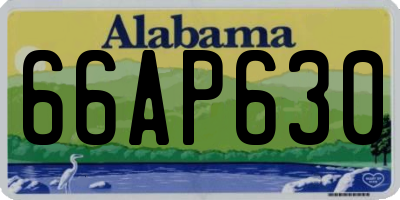 AL license plate 66AP630