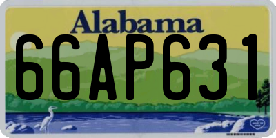 AL license plate 66AP631