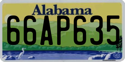 AL license plate 66AP635