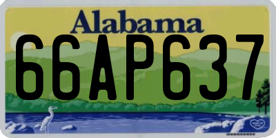 AL license plate 66AP637