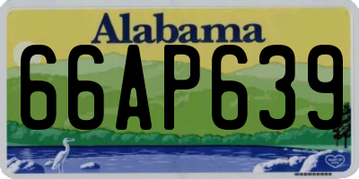 AL license plate 66AP639