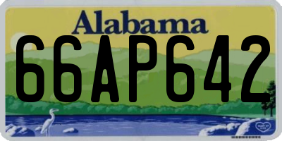 AL license plate 66AP642