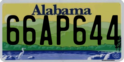 AL license plate 66AP644