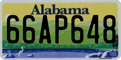 AL license plate 66AP648