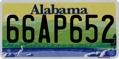 AL license plate 66AP652
