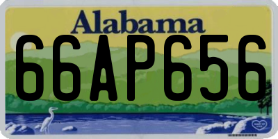 AL license plate 66AP656