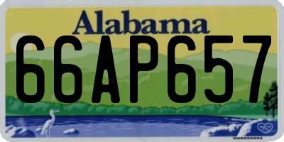 AL license plate 66AP657