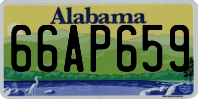 AL license plate 66AP659