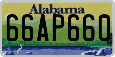 AL license plate 66AP660