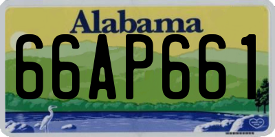 AL license plate 66AP661