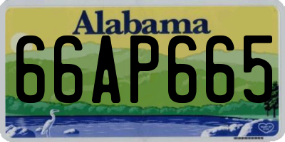 AL license plate 66AP665