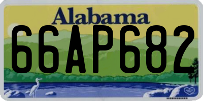 AL license plate 66AP682
