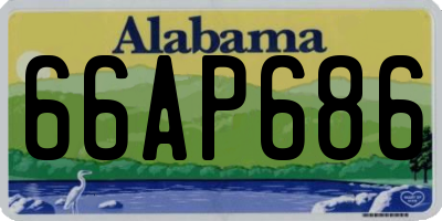 AL license plate 66AP686