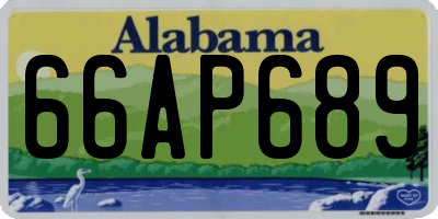 AL license plate 66AP689