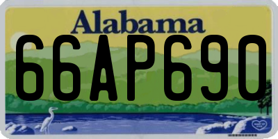 AL license plate 66AP690