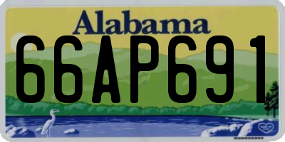 AL license plate 66AP691