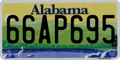 AL license plate 66AP695