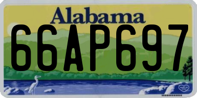 AL license plate 66AP697