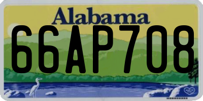 AL license plate 66AP708