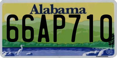 AL license plate 66AP710