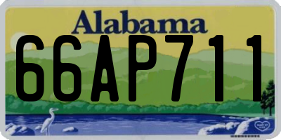 AL license plate 66AP711
