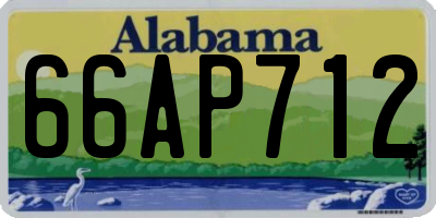 AL license plate 66AP712
