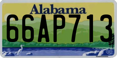 AL license plate 66AP713