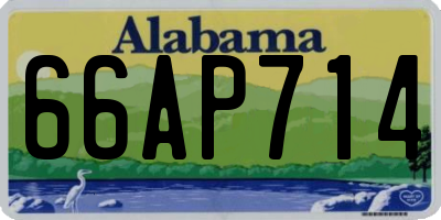 AL license plate 66AP714