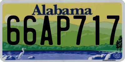 AL license plate 66AP717