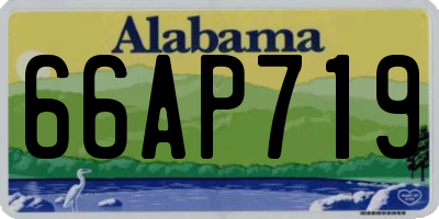 AL license plate 66AP719