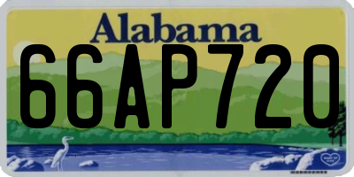 AL license plate 66AP720
