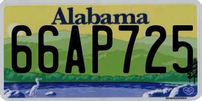 AL license plate 66AP725