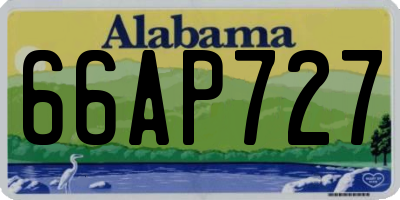 AL license plate 66AP727
