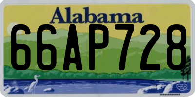 AL license plate 66AP728