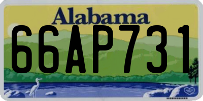 AL license plate 66AP731