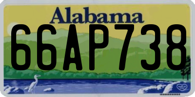 AL license plate 66AP738