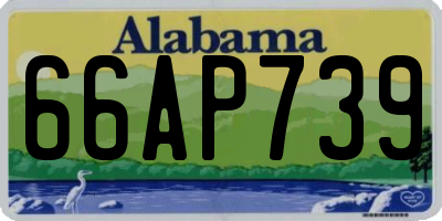 AL license plate 66AP739