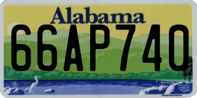 AL license plate 66AP740