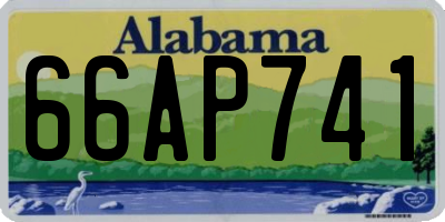AL license plate 66AP741