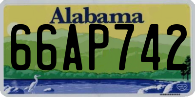 AL license plate 66AP742