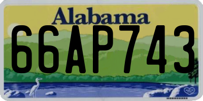 AL license plate 66AP743