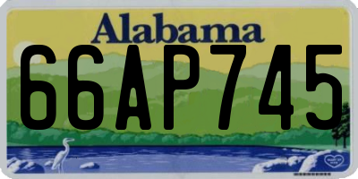 AL license plate 66AP745