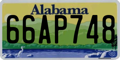 AL license plate 66AP748