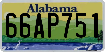 AL license plate 66AP751