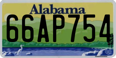 AL license plate 66AP754