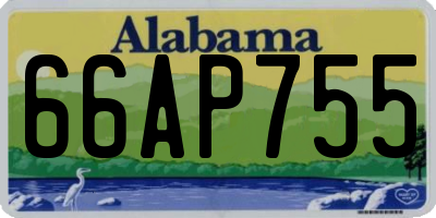 AL license plate 66AP755