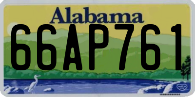 AL license plate 66AP761