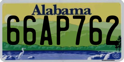 AL license plate 66AP762
