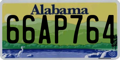 AL license plate 66AP764