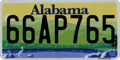 AL license plate 66AP765